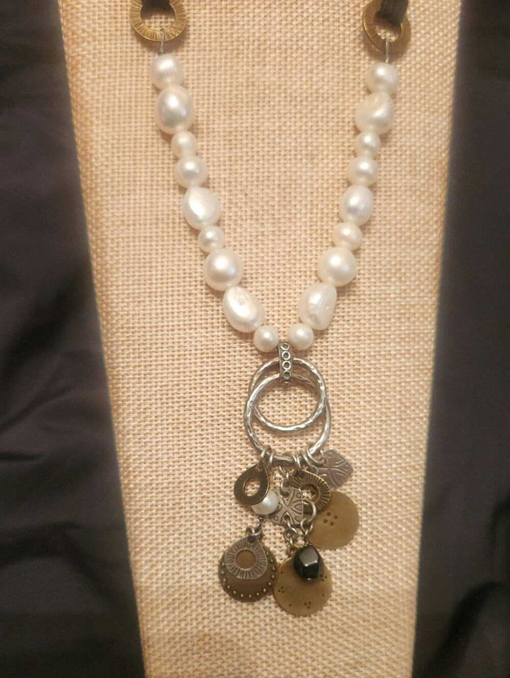 Silpada Necklace Silver Pearl 18"